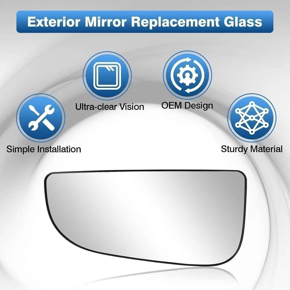 Espejo retrovisor de remolque lateral izquierdo Spotter inferior nuevo para Dodge Ram 1500 2500 3500 2009-2019 Foto 4 de 4