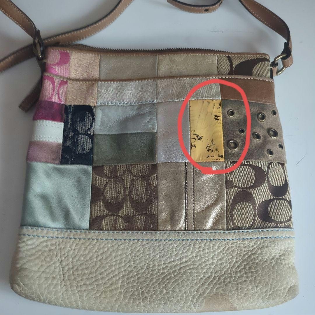 Coach Shoulder Bag Patchwork Leather Multicolor A… - image 22