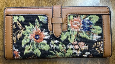 Clayre & Eef Womens Floral Tapestry wallet - New -