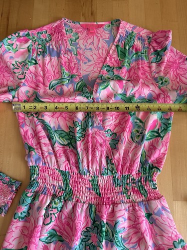 Lilly Pulitzer 🌴Cristiana Stretch Long Sleeve Minidress *MINT* Pink Green 00 - Picture 8 of 12