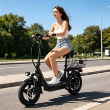 2026 NEU 14" E-Scooter mit Straßenzulassung 500W 36V 15.6Ah bis 60km mit …