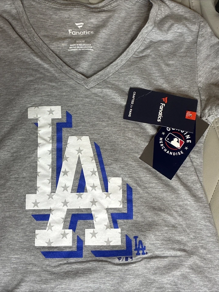 Damas LDS LA Los Angles Dodgers Béisbol MLB Camiseta Nueva con Etiquetas Mujer’s ¡BONITA! Foto 4 de 4