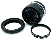 Nikon 100mm f/2.8 Series E Manual Focus Lens W/ Lens Filters #21