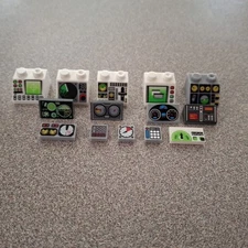 Building Blocks Console Instrument Panel Control Board Brand Compatible 14 Pcs