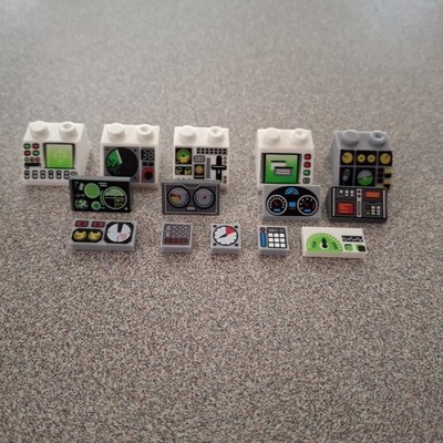Building Blocks Console Instrument Panel Control Board Brand Compatible 14 Pcs