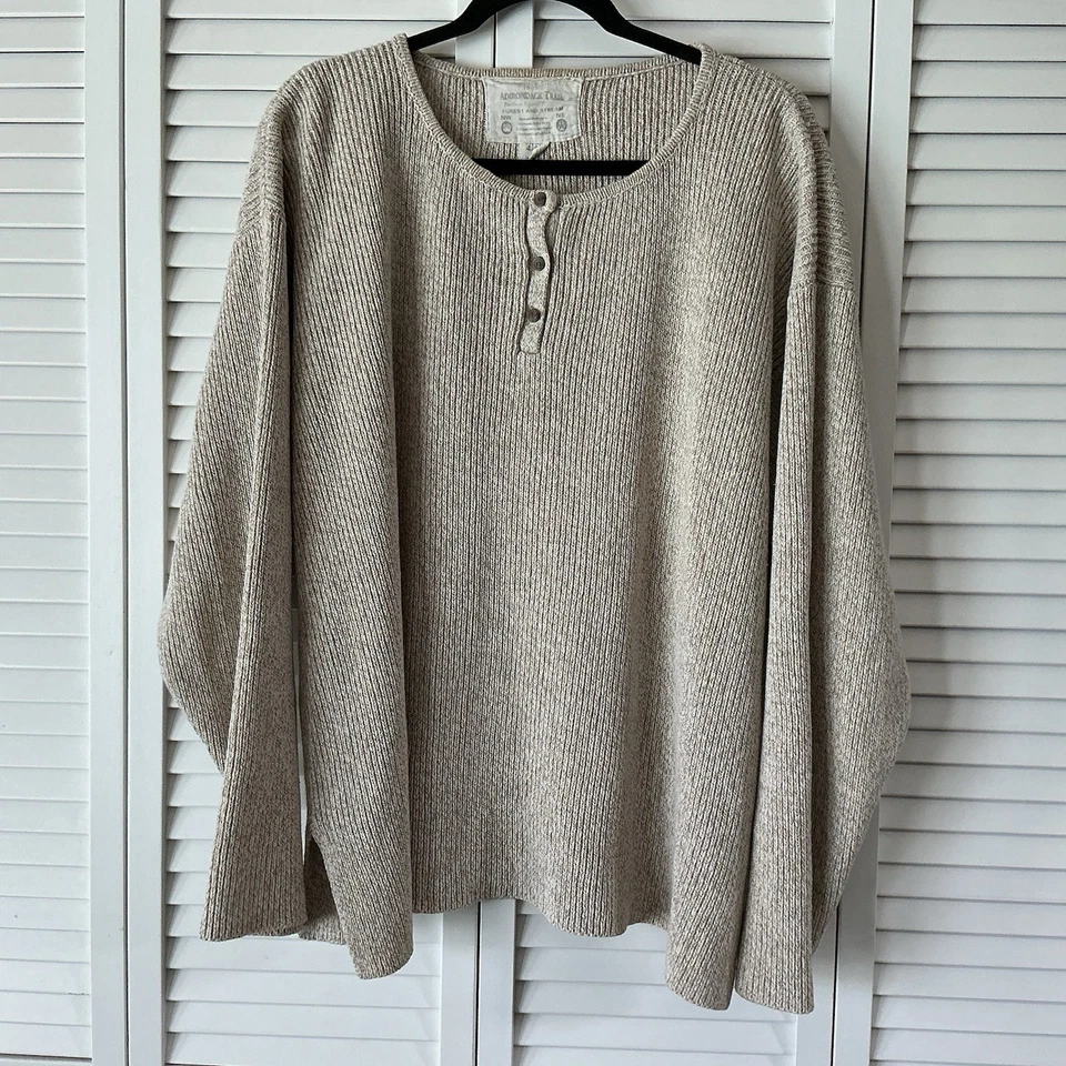 Suéter Grueso de Algodón Abercrombie & Fitch Vintage Años 90 Adirondack Trail Hombres Talla L Foto 2 de 4