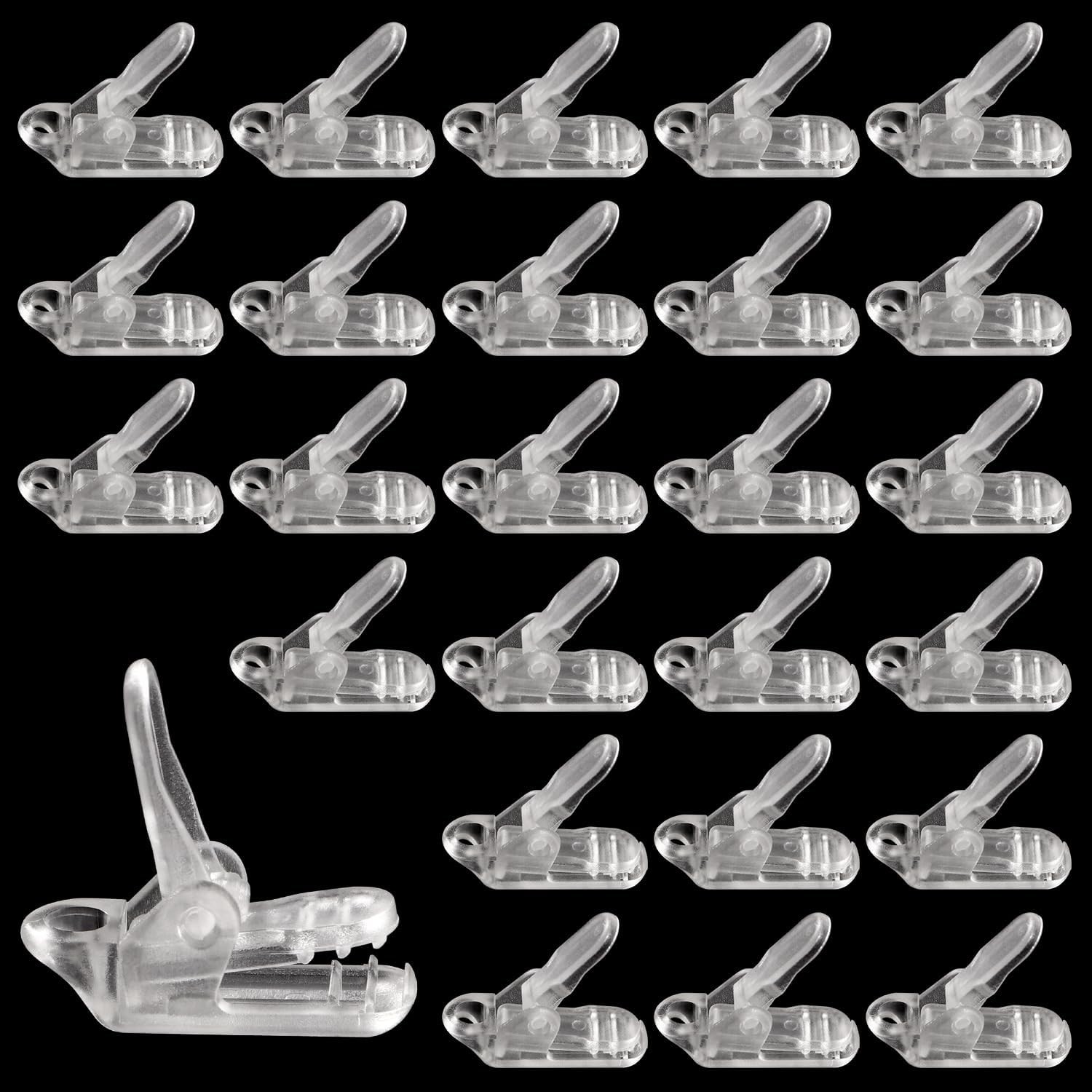 25 PCS Tarp Clips, Plastic Awning Clamp Grip, Tent Clamp, Alligator Clamp Tent