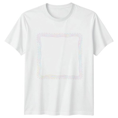 Sommer Preppy Rahmen T-Shirt Preppy Rahmen Kunst Geschenk für Sie und Ihn