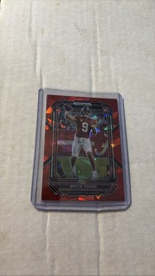 BRYCE YOUNG 2023 Panini Prizm Draft Picks #101 Red Prizm RC Rookie Alabama