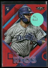 Edwin Rios 2020 Topps Fire #167 Flame Rookie Los Angeles Dodgers