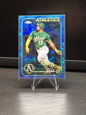 Jordan Diaz 2024 Topps Chrome Sapphire #697 Oakland Athletics