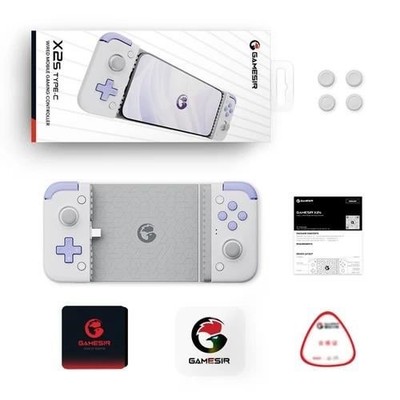 GameSir X2s Type-C Mobile Controller USB-C for Android Apple White Purple Gray