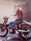 1970's 8x10 HENRY WINKLER as FONZIE- HAPPY DAYS-on his Bike-on the back lot — photo 2