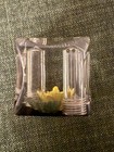 Small Lucite Yellow Rose Square "Follow the Lord" Salt & Pepper Shaker — photo 4