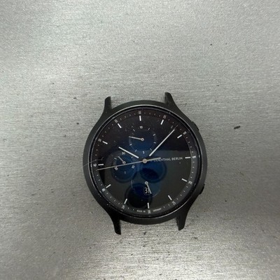 Lilienthal Berlin Chronograph Watch Men 42mm Black Dial Black Meteorite PARTS