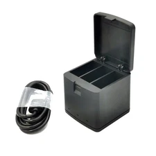3 Way LED Battery Charger Charging Box Type-C Cable for GoPro Hero 9 Black B