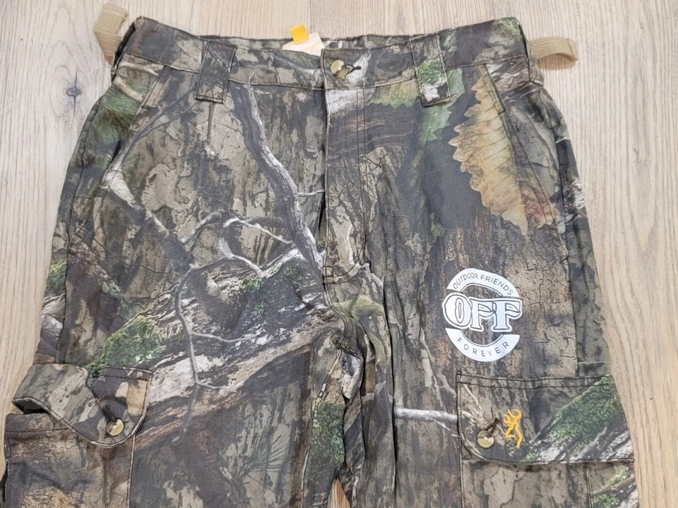 Browning Realtree OFF S 31x31 Camo Cargo Pants Mens Hunting Outdoor - Image 2 of 4