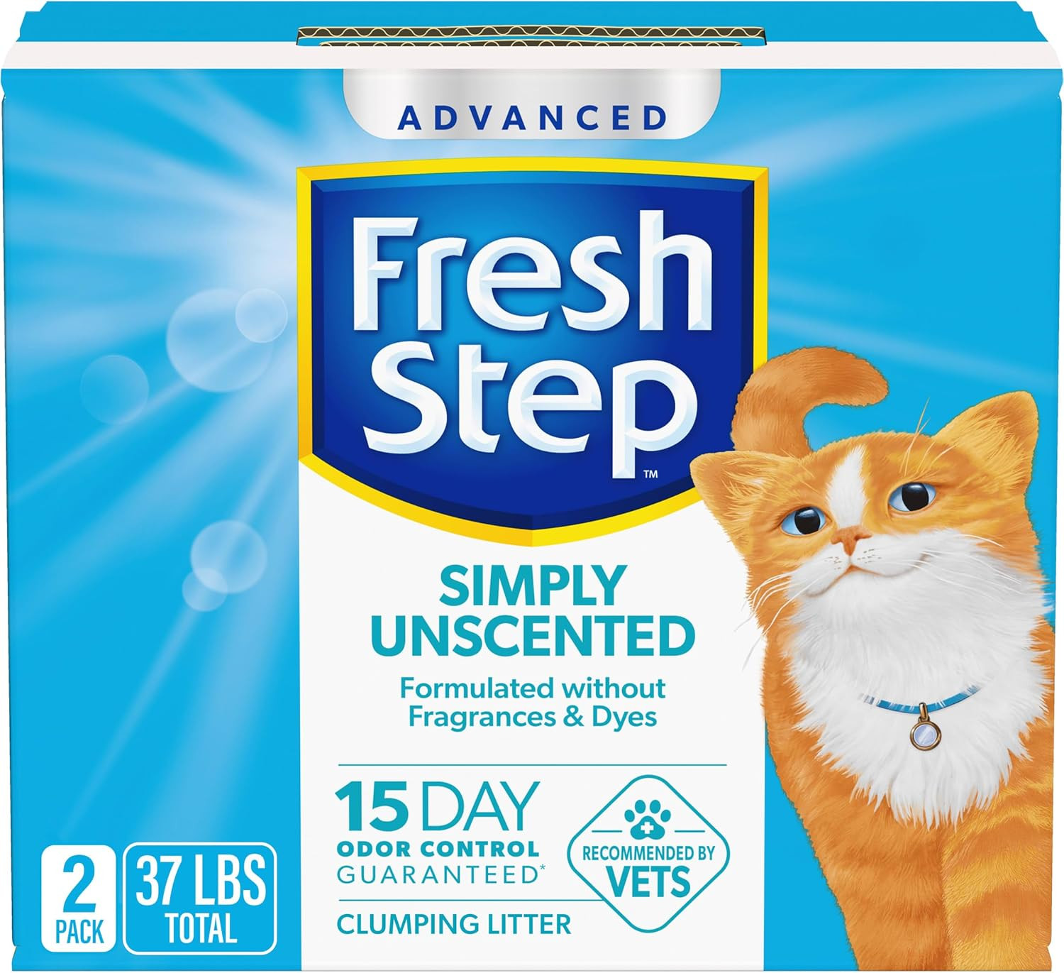 Advanced Simply Unscented Clumping Litter,  Unscented Cat Li