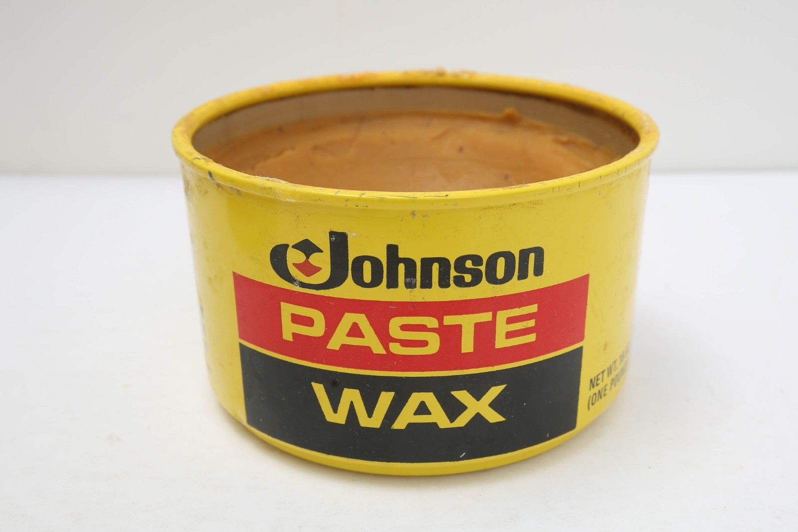 SC Johnson Paste Wax 16 oz Partial Can Discontinued USA Dented Dirty Can
