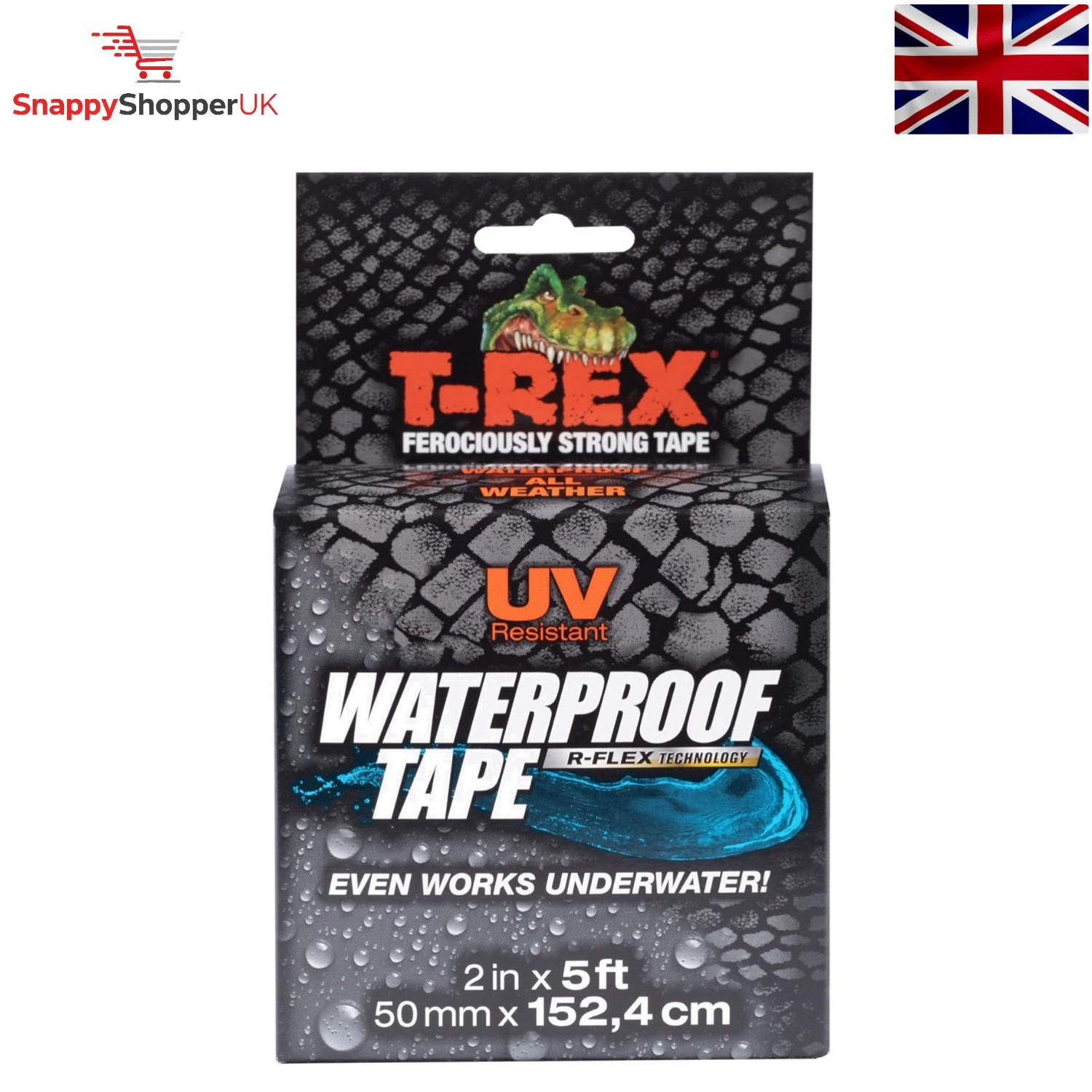 T-Rex Waterproof Butyl Tape for Roof and Leak Repair 48mm x 1.52m