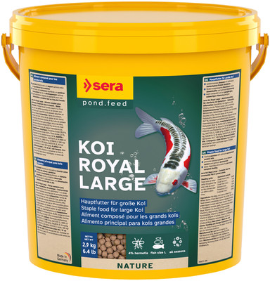 sera Koi Royal Large 10L | Hauptfutter für Koi ab 25cm | Gartenteich Fische