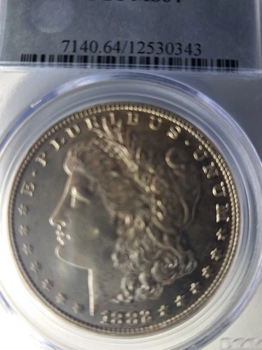 1882-S Morgan Silver Dollar PCGS Graded MS64 Beautiful Luster !!