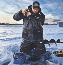 Castle X Men's West Shore Float Assist Ice Fishing Jacket & Bib Charcoal/Blk LG