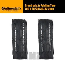 2pcs Continental Grand Prix Tr Tubeless 700*25c/28c/30c/32c Floding Black/Brown