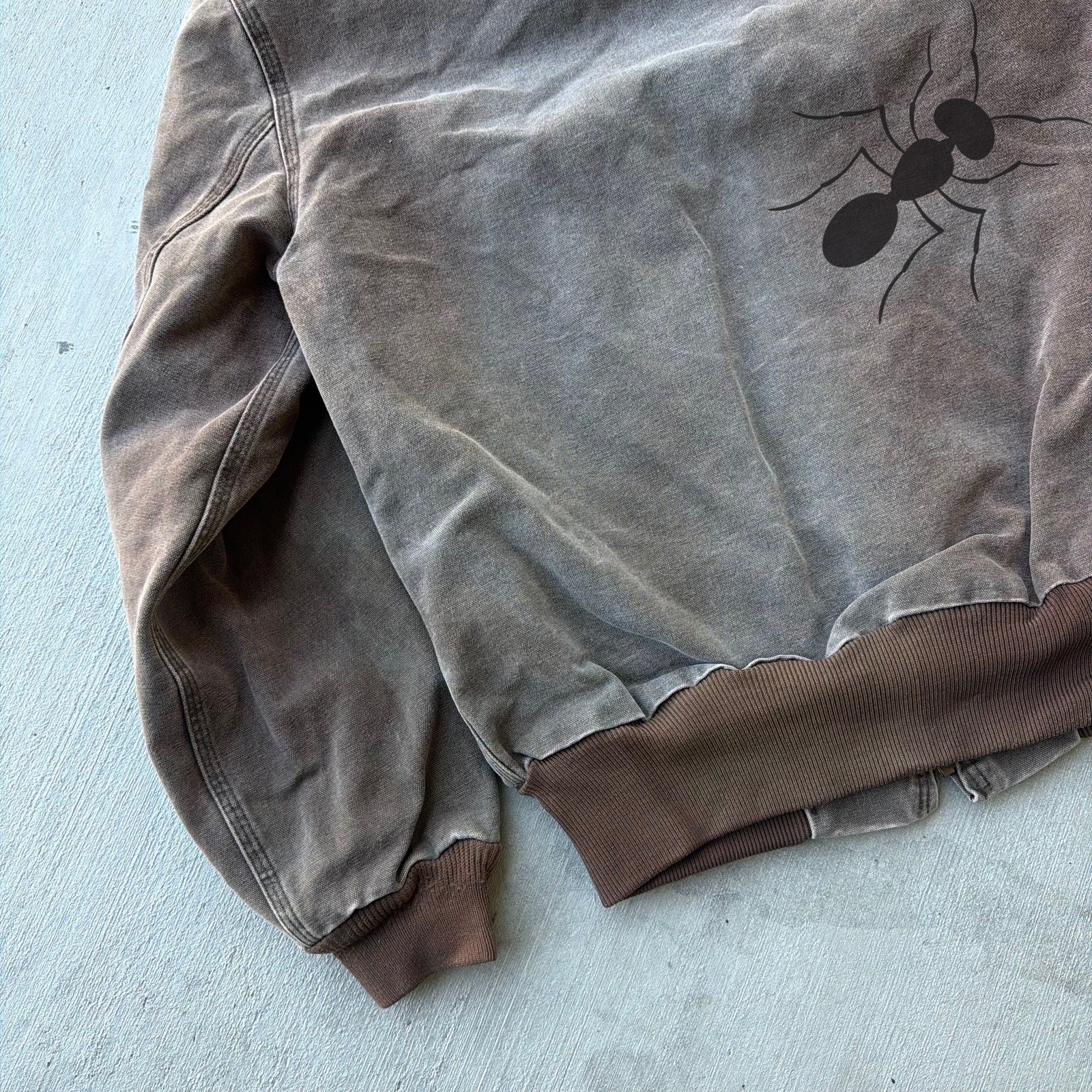 Carhartt J25 CHT brown hooded work wear jacket thumbnail 7