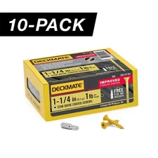 10-Pack #8 X 1-1/4 In. Tan Star Drive Flat-Head Wood Deck Screw (10 Lb / 1,860-P