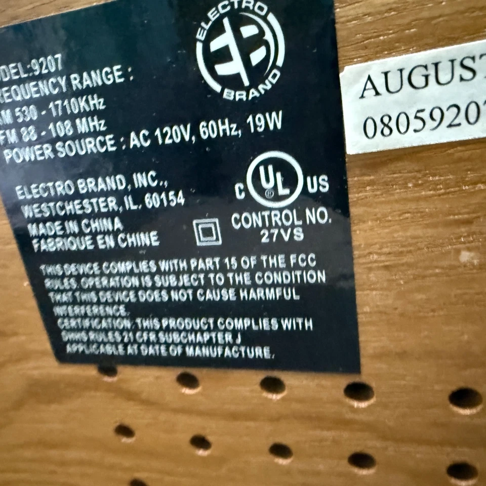 Sistema estéreo marca Electro 2005 vintage - radio FM/AM - reproductor de grabación probado ¡funciona! Foto 4 de 4