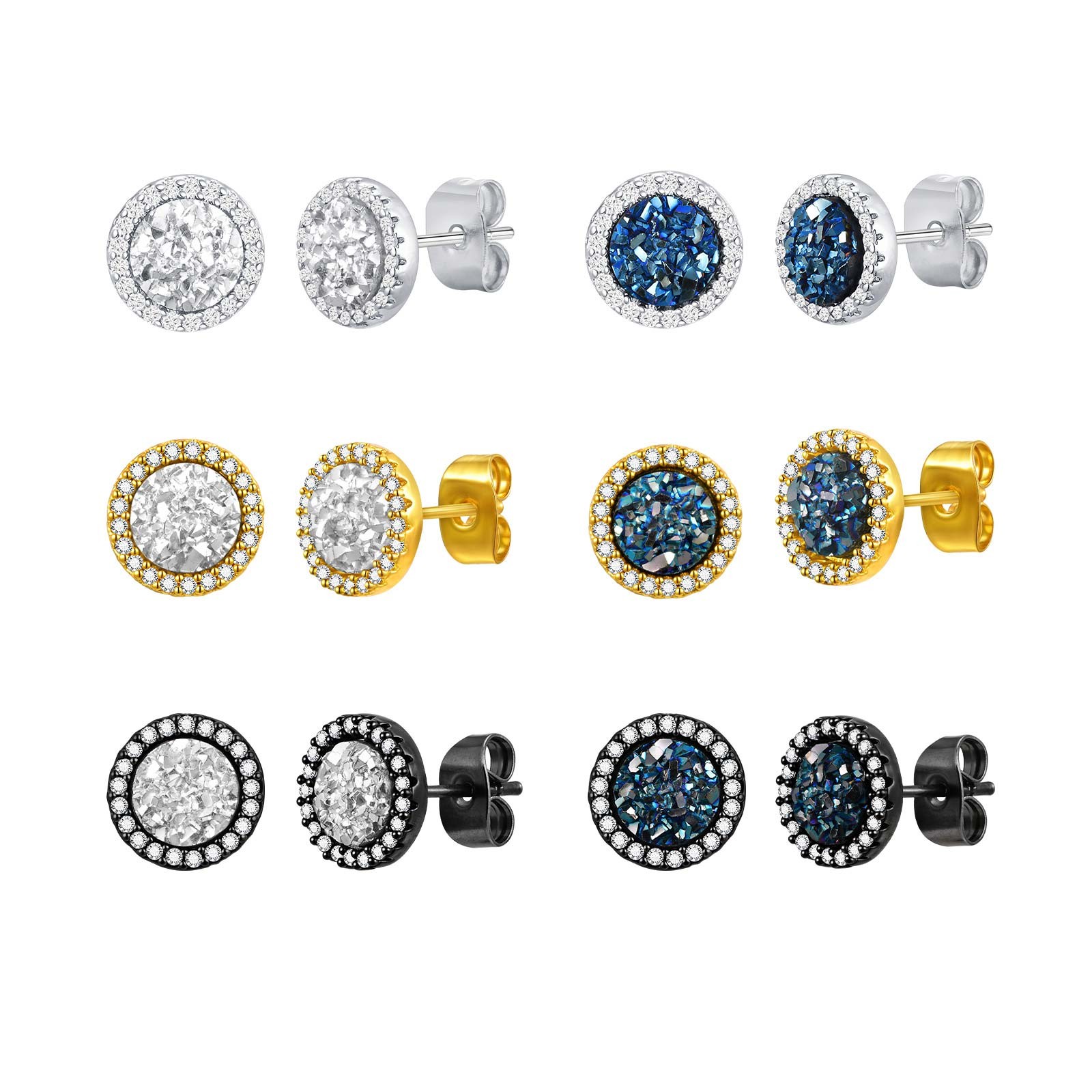 Aretes perforados para hombre Joyería Regalo para regalos del día del padre