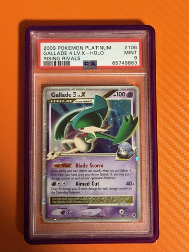 Pokemon Gallade 4 Lv.X Rising Rivals Ultra Rare #106 PSA 9 Mint POP 98