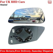For BMW 7 Series 2008-2015 Heated Aspherical Wing Mirror Glass Right Driver Side