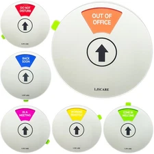 Office Door Sign, Do Not Disturb/Come in Welcome/Out of Office/In a Meeting/B...