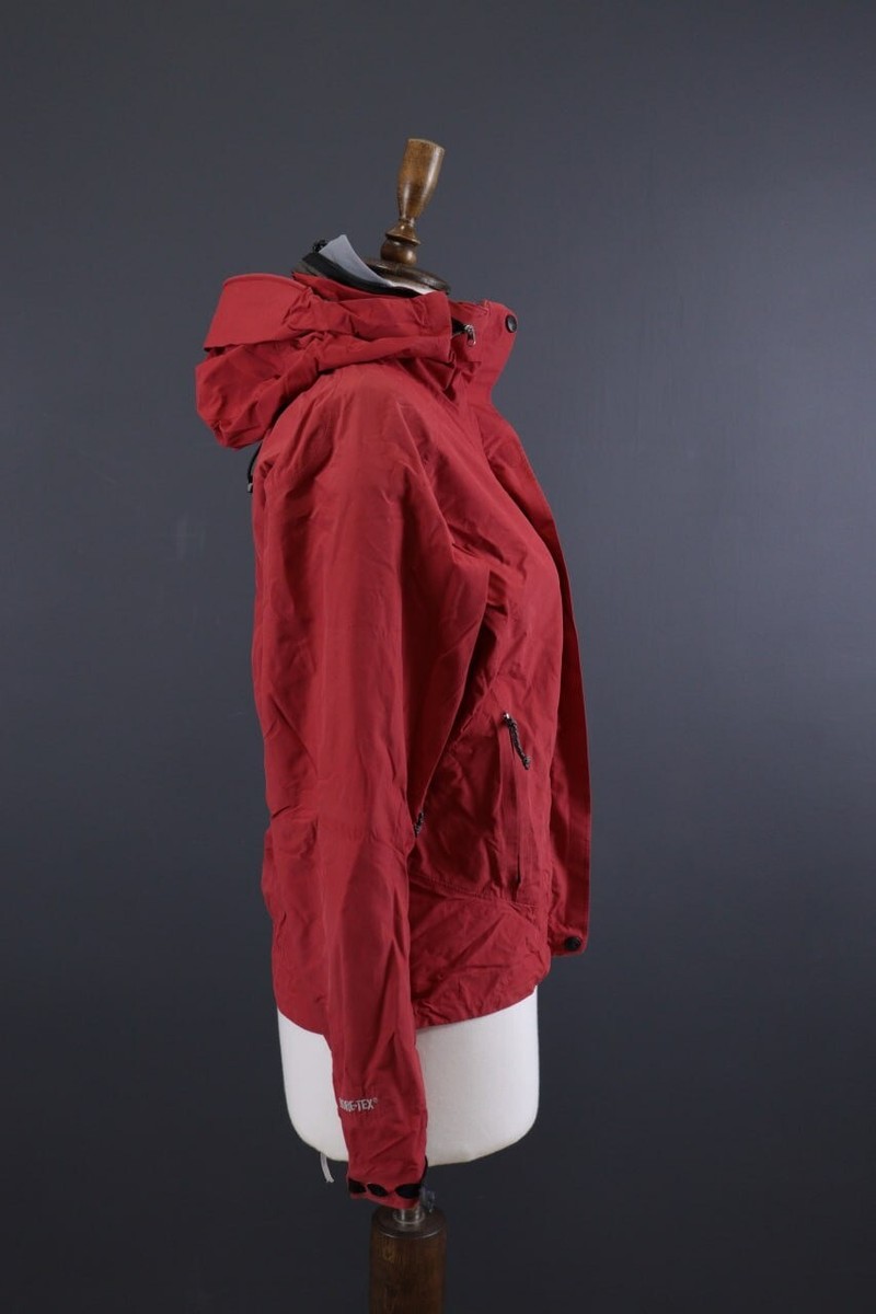 MOUNTAIN HARDWEAR GORE-TEX Red Full Zip Hooded Windbreaker