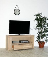 Massivholz TV-Lowboard Wildeiche Bianco geölt NEU fernseh-kommode phono-schrank