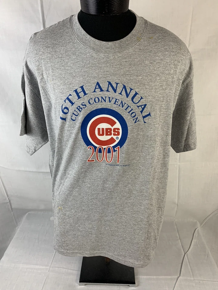 Camiseta De Colección Chicago Cubs Convención Promo Camiseta MLB Béisbol Logo Equipo Hombres XL Foto 3 de 4