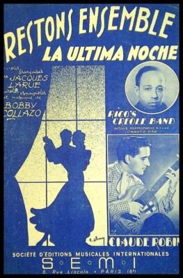 Alte Partitur, Aufenthalt Ensemble - Bobby Collazo - Cl. Robin Ed. S. E.M.I