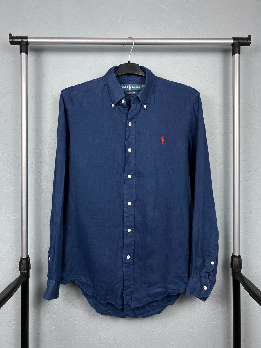 トップス 90s Polo ralph lauren L/S Linen shirt Polo Ralph Lauren Vintage Linen Long Sleeve Shirt Size S | eBay