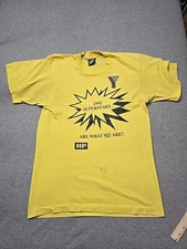 Vintage Screen Stars Best Shirt Mens Medium Yellow 1992 Y Superstar Graphic