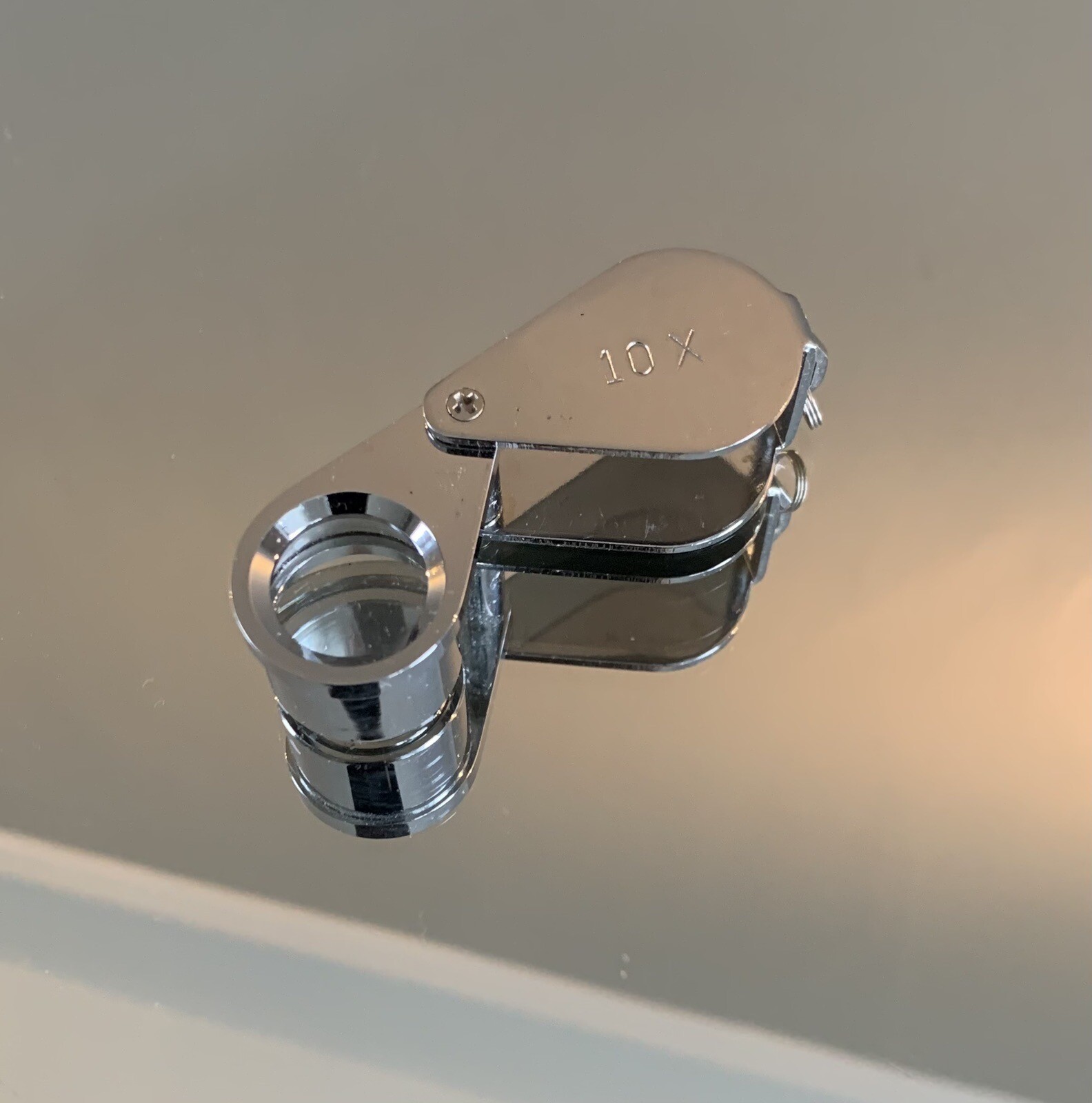 Jewellers Loupe 10x Lens Metal Body For Inspection Of Gems, Watches