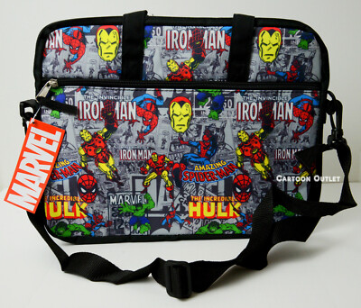 zipper pulls marvel 20パック 未開封ボックス Marvel Laptop Bag All Over Print Tablet with Shoulder Strap