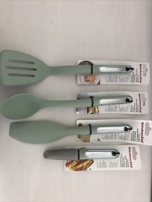 New KitchenAid Mint Pistachio 4 Piece Silicone Spoon Lifter Spatula HPIA