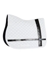 Equestrian Stockholm Jump Saddle pad No Boundaries White Full