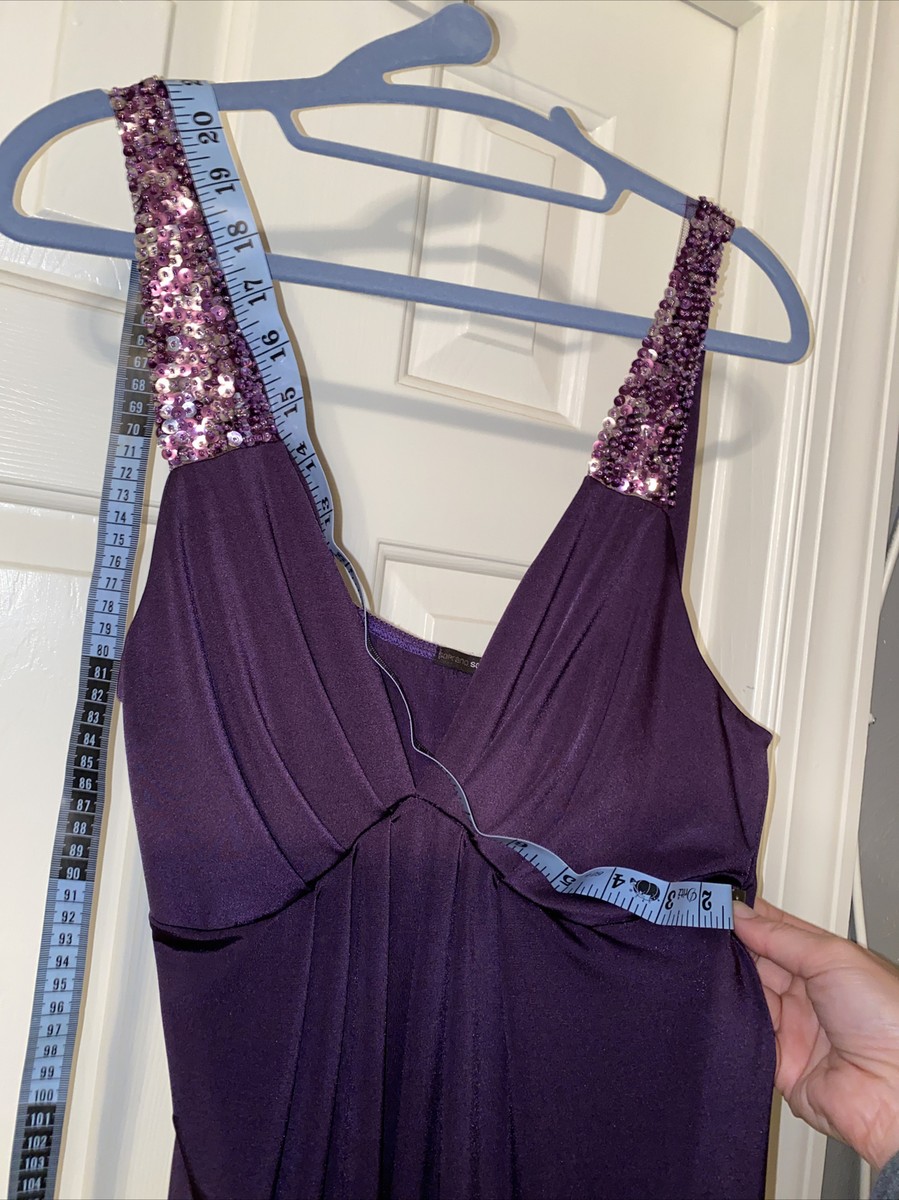 soprano purple dress Soprano Purple Dress Sleeveless Knit Tank Short Dress Stretch Womens Size S