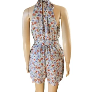 CY Fashion Women's Floral Sleeveless Romper shorts 2 piece back