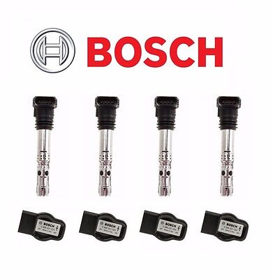 New Premium High Performance Ignition Coil Set 4 For Audi & Volkswagen 97-07 