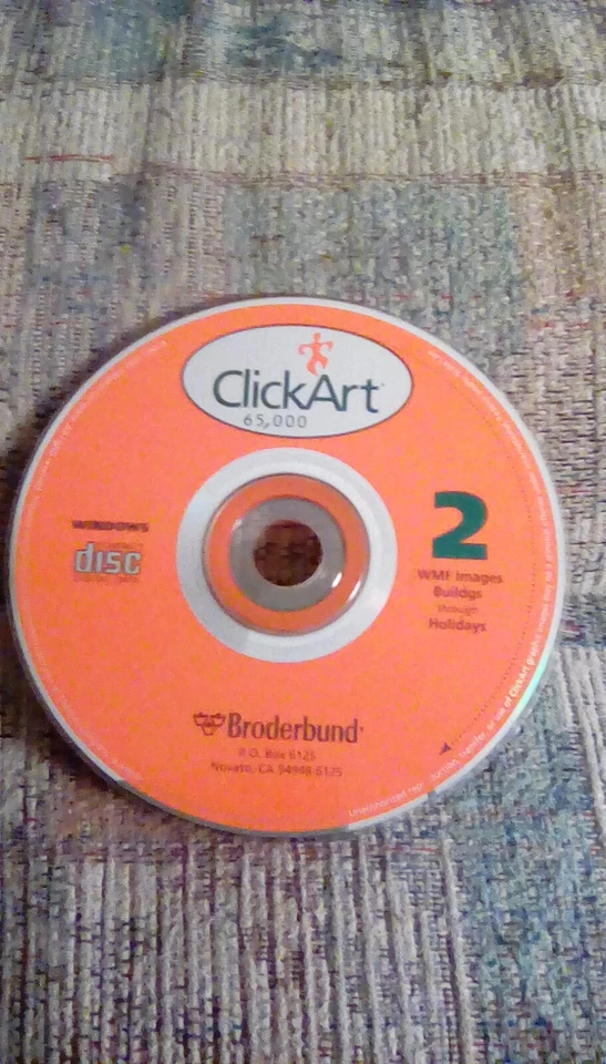 Brøderbund ClickArt 65,000 5 CD's - Click Art Window 95- Vintage - Image 4 of 4