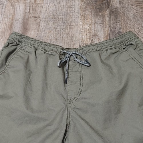 Men's XL Union Bay Army Green Elastic Waist Pull-on Drawstring Short w/Pockets - 第 3/7 張圖片